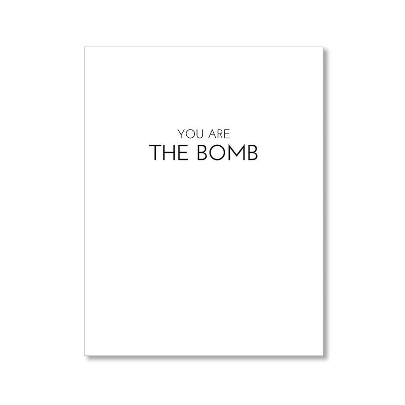 "THE BOMB" ENCOURAGEMENT CARD