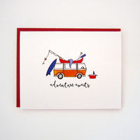 "ADVENTURE AWAITS" ENCOURAGEMENT CARD