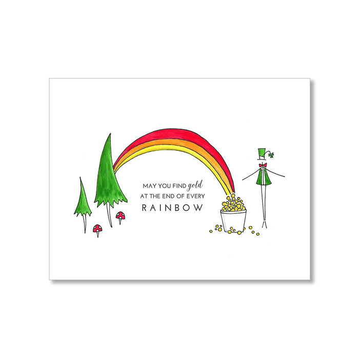 "RAINBOW" GOOD LUCK CARD