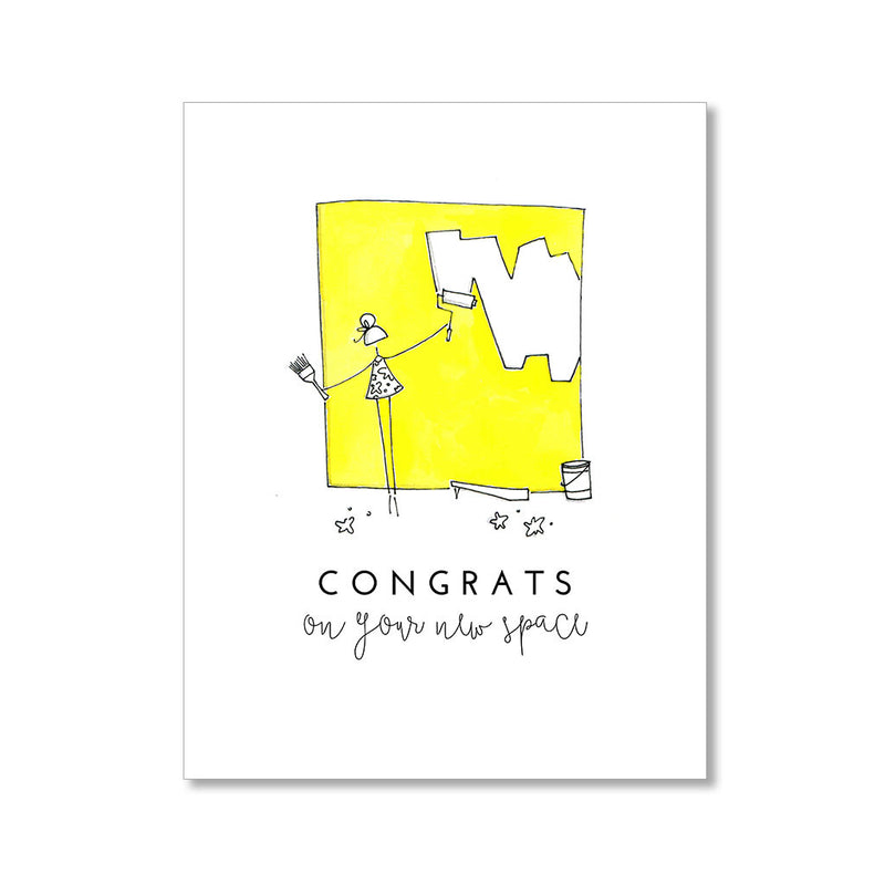 "NEW SPACE" CONGRATULATIONS CARD
