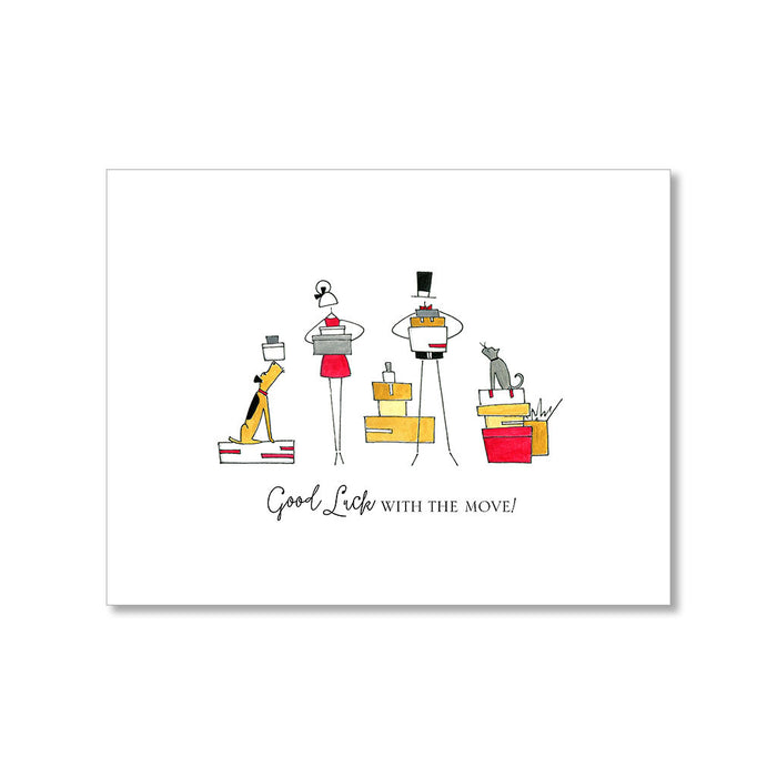 "THE BIG MOVE" GOOD LUCK CARD