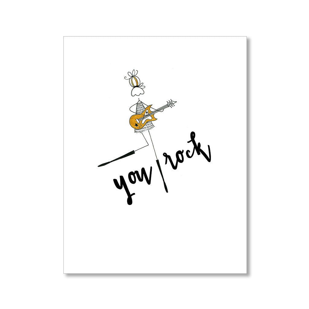 "YOU ROCK" ENCOURAGEMENT CARD