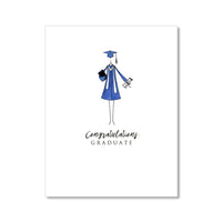 "THE COLORED GOWN" CONGRATULATIONS CARD