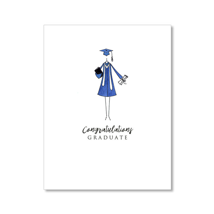 "THE COLORED GOWN" CONGRATULATIONS CARD