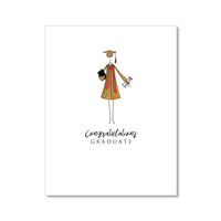 "THE COLORED GOWN" CONGRATULATIONS CARD