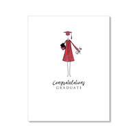 "THE COLORED GOWN" CONGRATULATIONS CARD