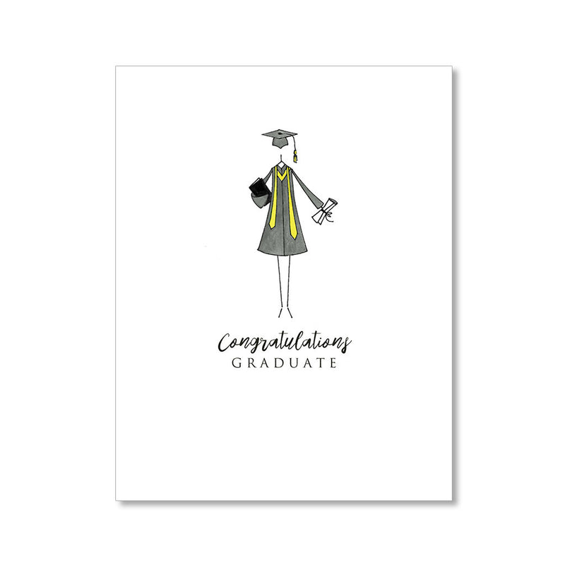 "THE COLORED GOWN" CONGRATULATIONS CARD