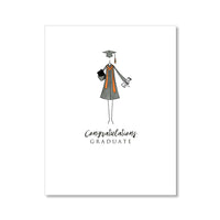 "THE COLORED GOWN" CONGRATULATIONS CARD