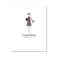"THE COLORED GOWN" CONGRATULATIONS CARD