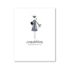 "THE COLORED GOWN" CONGRATULATIONS CARD