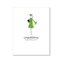 "THE COLORED GOWN" CONGRATULATIONS CARD