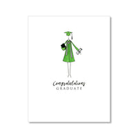 "THE COLORED GOWN" CONGRATULATIONS CARD