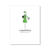 "THE COLORED GOWN" CONGRATULATIONS CARD