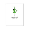 "THE COLORED GOWN" CONGRATULATIONS CARD