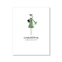 "THE COLORED GOWN" CONGRATULATIONS CARD