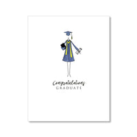 "THE COLORED GOWN" CONGRATULATIONS CARD