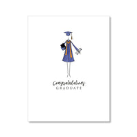 "THE COLORED GOWN" CONGRATULATIONS CARD
