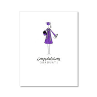 "THE COLORED GOWN" CONGRATULATIONS CARD