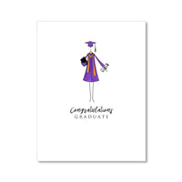 "THE COLORED GOWN" CONGRATULATIONS CARD