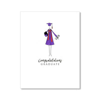 "THE COLORED GOWN" CONGRATULATIONS CARD
