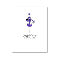 "THE COLORED GOWN" CONGRATULATIONS CARD
