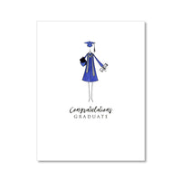 "THE COLORED GOWN" CONGRATULATIONS CARD