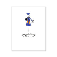 "THE COLORED GOWN" CONGRATULATIONS CARD