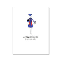 "THE COLORED GOWN" CONGRATULATIONS CARD