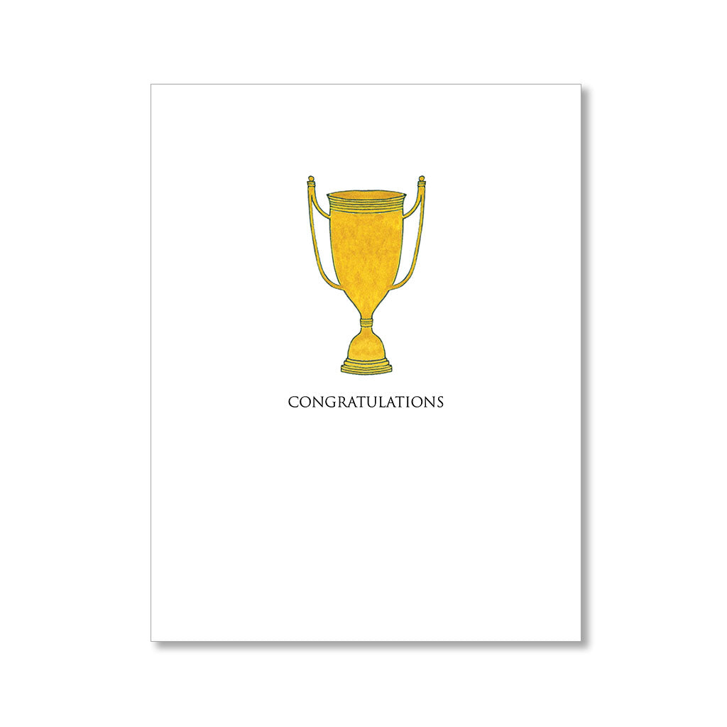 "TROPHY" CONGRATULATIONS CARD