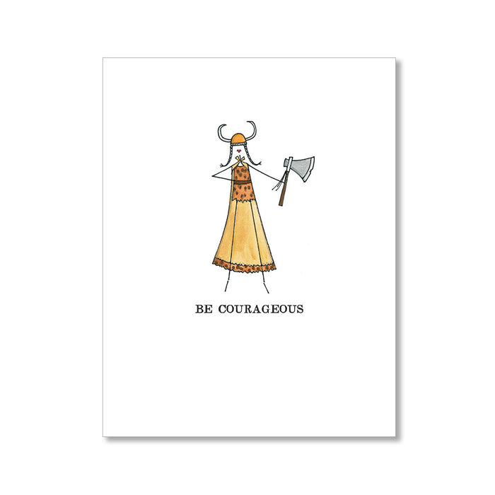 "COURAGEOUS" ENCOURAGEMENT CARD