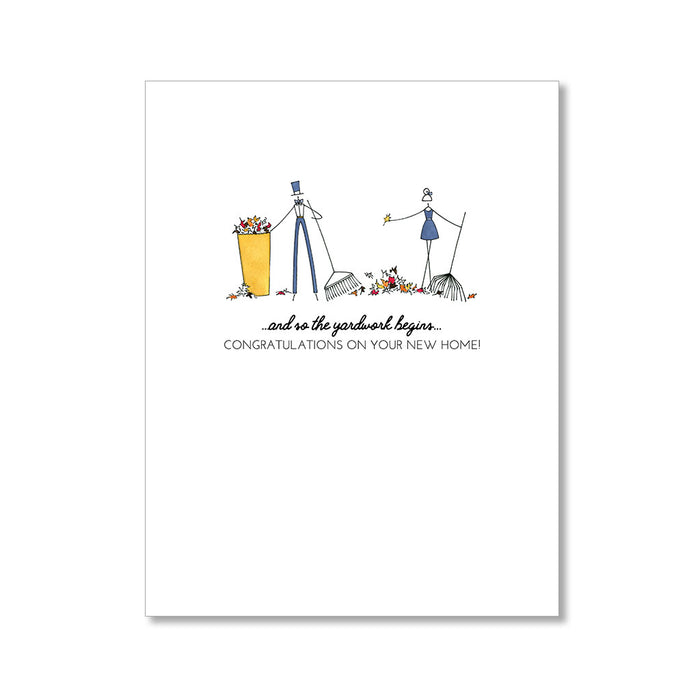 "YARDWORK" CONGRATULATIONS CARD