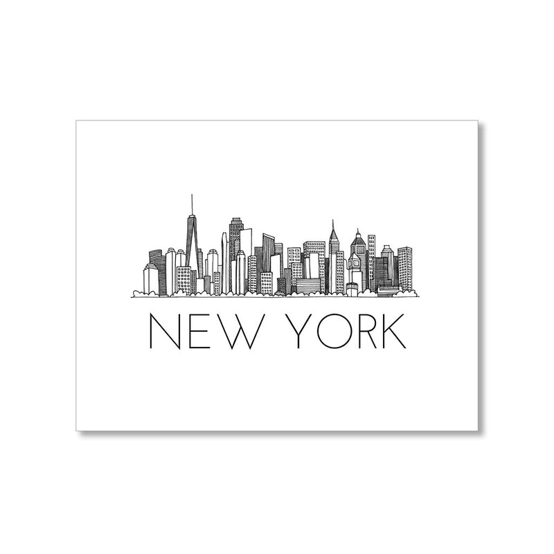 "NEW YORK SKYLINE" BLANK CARD