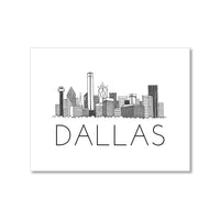 "DALLAS SKYLINE" BLANK CARD