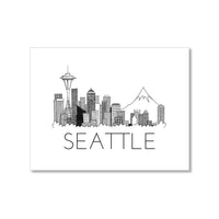 "SEATTLE SKYLINE" BLANK CARD