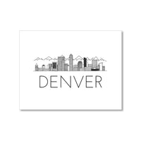 "DENVER SKYLINE" BLANK CARD