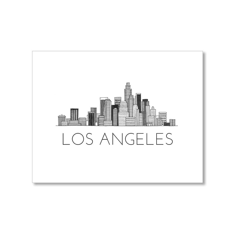 "LOS ANGELES SKYLINE" BLANK CARD