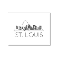 "ST. LOUIS SKYLINE" BLANK CARD
