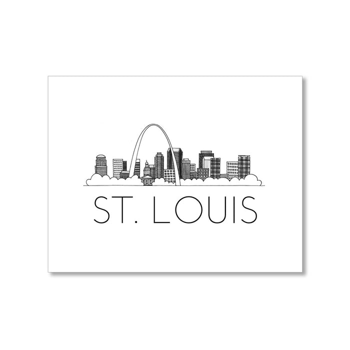 "ST. LOUIS SKYLINE" BLANK CARD