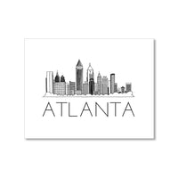 "ATLANTA SKYLINE" BLANK CARD