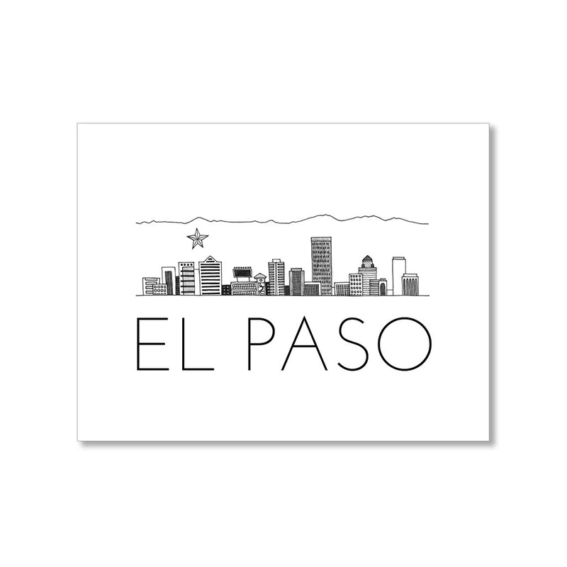 "EL PASO SKYLINE" BLANK CARD