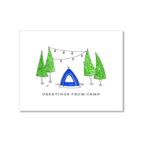 "UNDER THE TREES" CAMP CARD