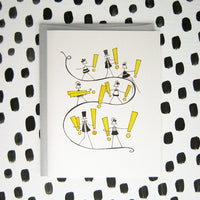 "EXCLAMATION PARADE" CONGRATULATIONS CARD