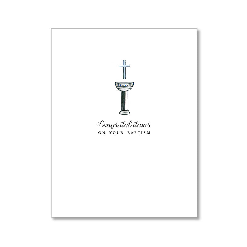 "BAPTISM" CONGRATULATIONS CARD