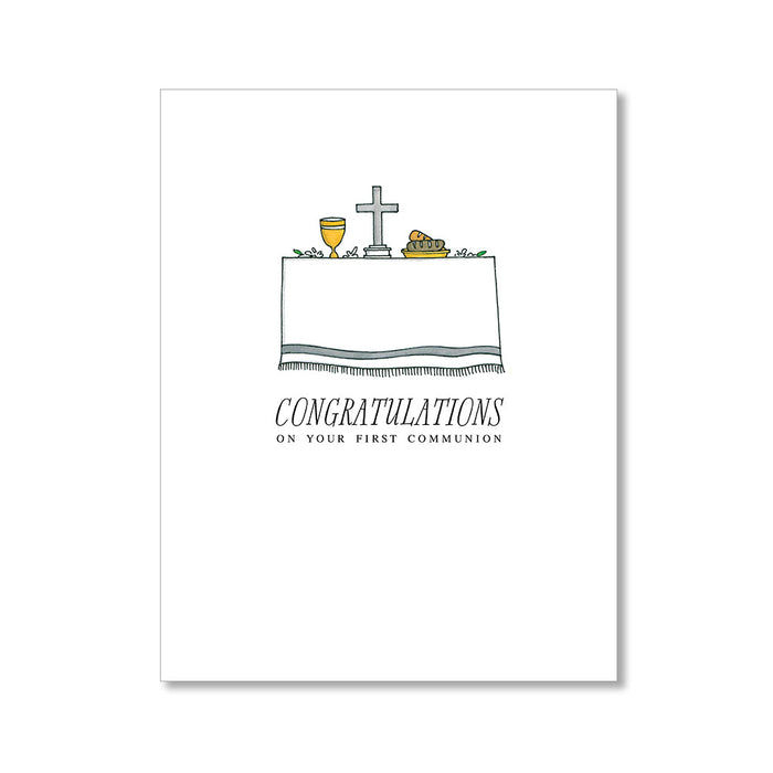 "FIRST COMMUNION" CONGRATULATIONS CARD