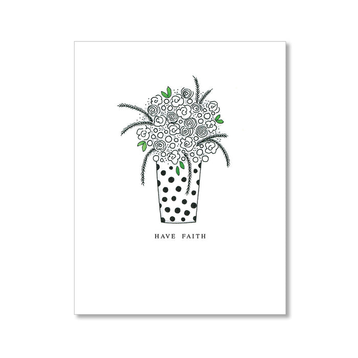 "FLOWERS & FAITH" FAITH CARD