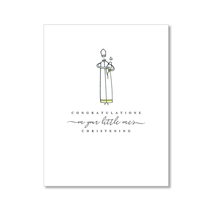 "CHRISTENING" CONGRATULATIONS CARD