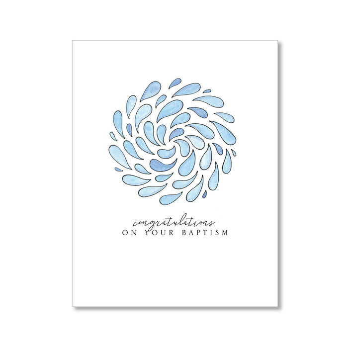 "WATERWORKS" CONGRATULATIONS CARD
