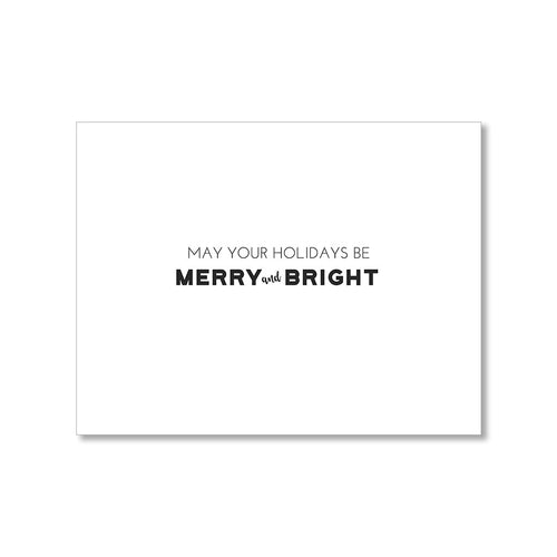 "MERRY & BRIGHT" HOLIDAY CARD