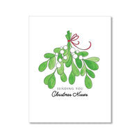 "MISTLETOE" HOLIDAY CARD