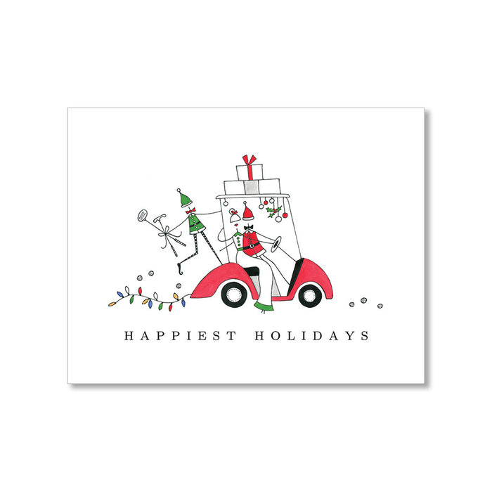 "A GOLF CART CHRISTMAS" HOLIDAY CARD